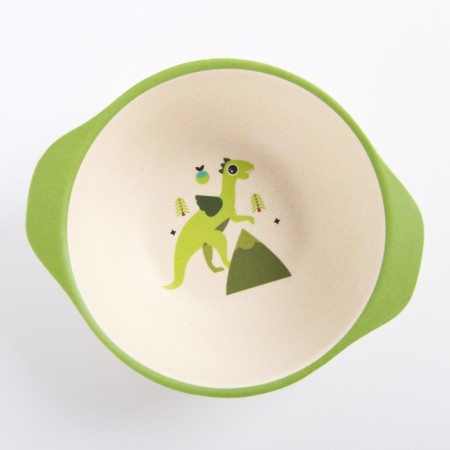 Bamboo children's bowl, mix color, 230 ml, 13.5x11.5x4.5-3