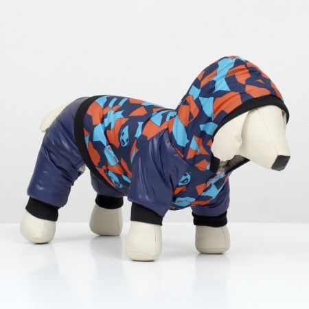 Dogs for dogs on a fur lining with a hood, size XL (DS 35, Osh 36, OG 48 cm)-3