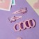 Hair set "Pink Miracle" (2 invisibility 5 cm, 4 elastic bands) Bow, pink