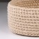 A set of knitted baskets, 3 pcs, polyester fiber, beige