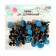 Rifle eyes with plugs, "sparkles" set of 34 pcs., Size 1 pc: 1.4 cm, color of blue