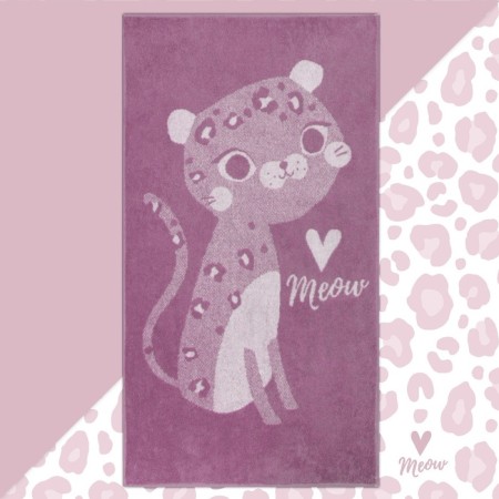 Terry Ethel "Cute Leopard", 50x90 cm, 100% cotton, 420 g/m2-4