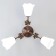 Cauces "Bouquet" 3x15W E27 Model: Br 00228 Wenge/White