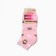 Women's socks "cat", pink color, rr 23-25