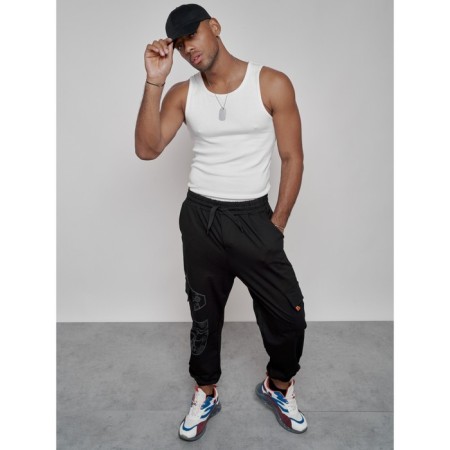 Joggers male, size 56, black color