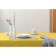 Bustic linen tablecloth, essiential mustard color, size 150x250 cm