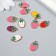 Decor for creativity plastic for metal "Strawberry" mix set 10 pcs 1.1x1.8 cm