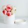 Gift box "White", plastered without a window, 18x18 cm