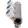 Aqualink threaded manifold, 3/4 "x3/4" x1/2 ", internal/outer, 2 outputs, with valves