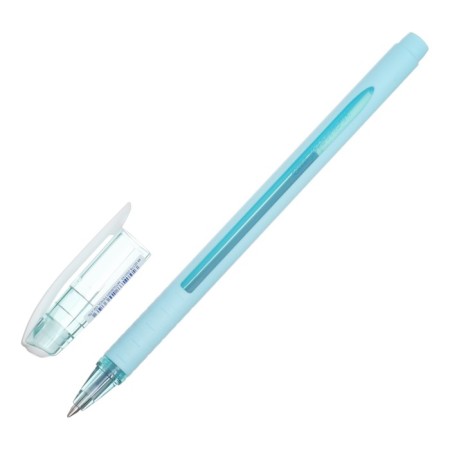 A set of ballpoint pens UNI JetStream SX-101-07FL, 0.7 mm, blue rod, turquoise case, 3 pieces-3