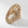 Ring Metal "Trend" cheetah, color gold, size 18