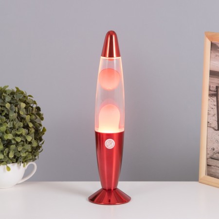 Lava-lamp "Rocket" 1x30W E14-R39 (wax) red 8x8x34cm-1