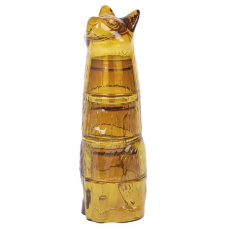 Set of glasses Doiy Kitty, 4 pcs, ginger color
