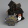LED toy "Ghost House" 9 × 12 × 6 cm, plastic, batteries LR1130X3, glow warm white