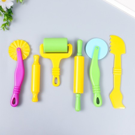 A set of tools to give the form "brightness" 6 pcs plastic