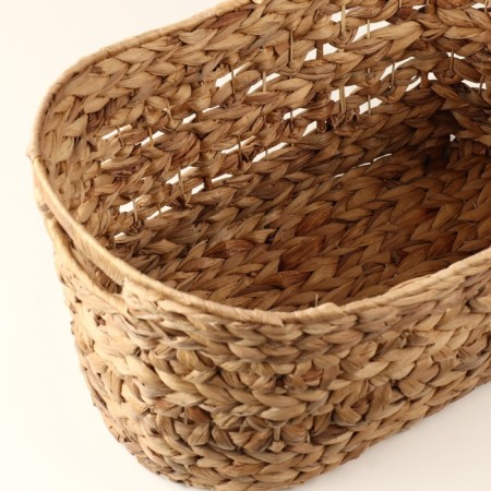 Wicker basket, 46x28x23/28 cm, reeds, seaweed-2