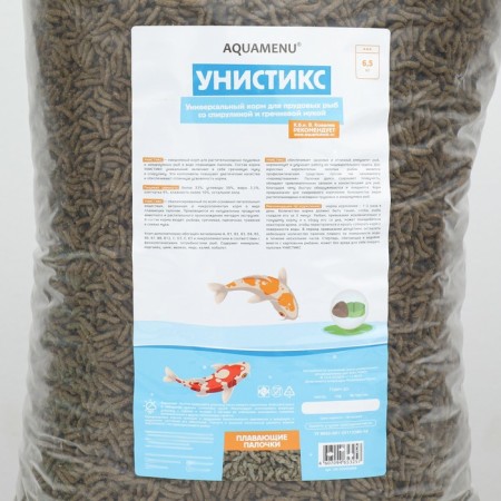 Pisces "Unistic" floating granules, spirulina and buckwheat flour, 6.5 kg-1