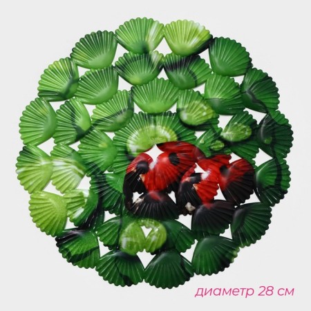 Rug in the sink of the share "God's ladybug", 28 × 28 cm-1