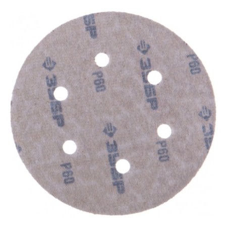 Circle of abrasive grinding bison 35566-150-060, perforated, P60, 150 mm, 5 pcs.-2