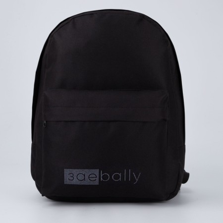 School youth backpack, lightning department, external pocket, black color-11