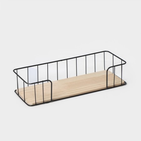 Sunny -7.8 × 34.7 × 13 cm shelf shelf, black color