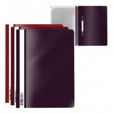 A set of A4, Erichkrause Matt BlackBerry Marsala, 180 μm, 3 pieces, flavored, with embossing, transparent top, mix