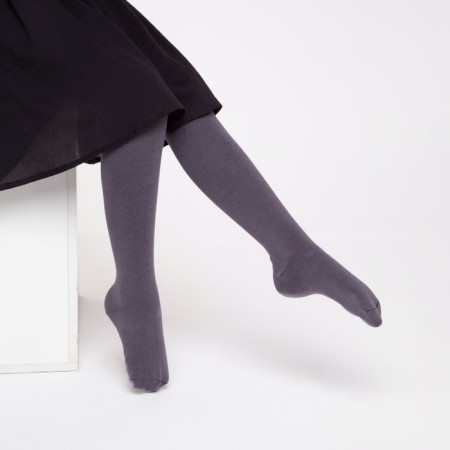 Pantyhose children, gray color, height 122-128 cm-1