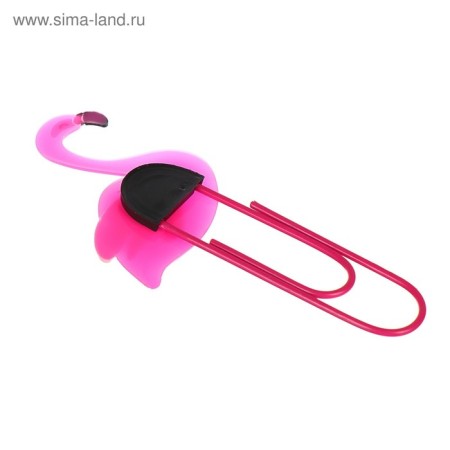 The bookmark is large 11 cm "Flamingo", mix-4