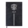Dated 2025 diary, A5, 176 sheets of Escalada, solid cover of artificial leather, 3D design, foil, liesse embossing, cream block 70 g/m2, black