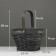 Set 3 pcs of wicker baskets, 28x28x16, 23x23x14, 18x18x12 cm, handle h = 14cm, gray