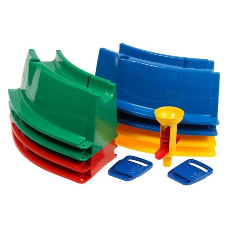 Plastic sandbox, 136 × 136 × 18 cm, with a set for games, "Tuba-Duba"-9