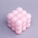 Figure Aromatic candle "Babb cube", 5.5x6 cm, peony