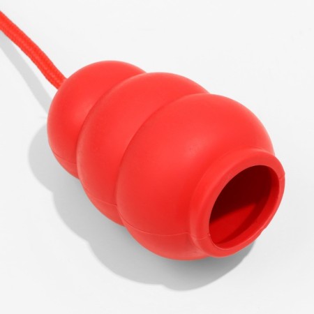 Toy "Pomegranate on the rope", thermoplastic rubber, toy 10.5 x 5 cm, red-1