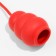 Toy "Pomegranate on the rope", thermoplastic rubber, toy 10.5 x 5 cm, red