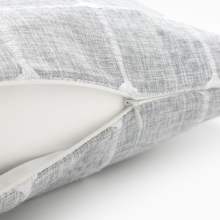 Pillowcase decorative Ethel Squares Gray color, 45x45 cm polyester-4