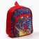 The backpack of the textile is a pocket 25*24*9cm, Spider-Man