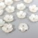 Beads for creativity plastic "Flower" set 25 pcs pearl mother of pearl 0.8x0.8 cm