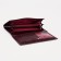 Women's wallet on the button, burgundy color