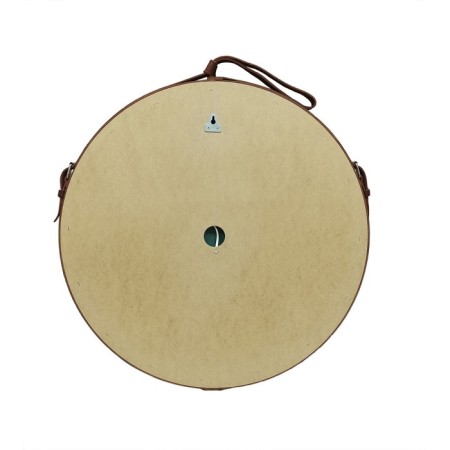 Mirror Uperwood Round, 80 cm, LED backlight, sensor, brown belt-2