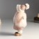 Interior doll "Baby in a fur vest and in a hat with a pompom" 27x9x12 cm