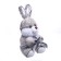 Soft toy "Bunny with a heart", color mix