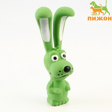 Bruttail toy for dogs from latex "Dog", 17 cm, green