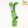 Bruttail toy for dogs from latex "Dog", 17 cm, green