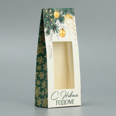 Folding box "New Year's spruce", 6 x 14.5 x 3.5 cm, New Year-2