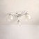 Ceiling chandelier Citilux "Christie" CL152130, 44x44x19 cm, 3x75W, E27, white color