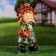 Garden figure "Dwarf with a basket of mushrooms" 17x35cm