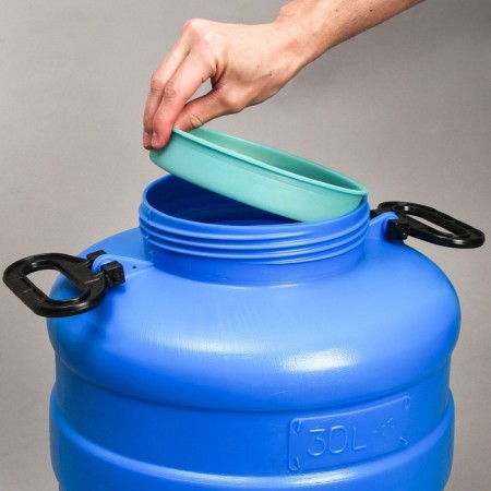 Food flash, 30 l, neck 18.5 cm, blue-5