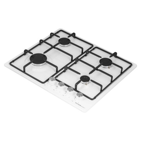 Hob Homsair Hge643gwh, gas, 4 burners, white-8