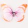 Decor for creativity "Butterfly", two -layer, set of 12 pcs., Size 1 pc. - 5 × 4 cm, orange color