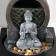 The desktop fountain from the network, backlight "Mediting Buddha" gray 18x18x24 cm